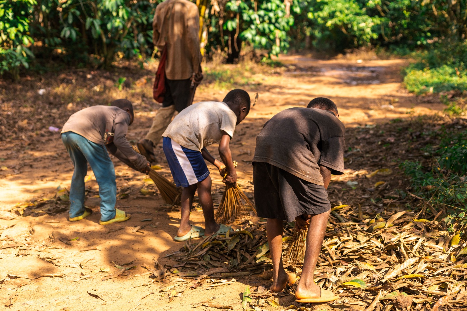 Children participating in an OGF activity