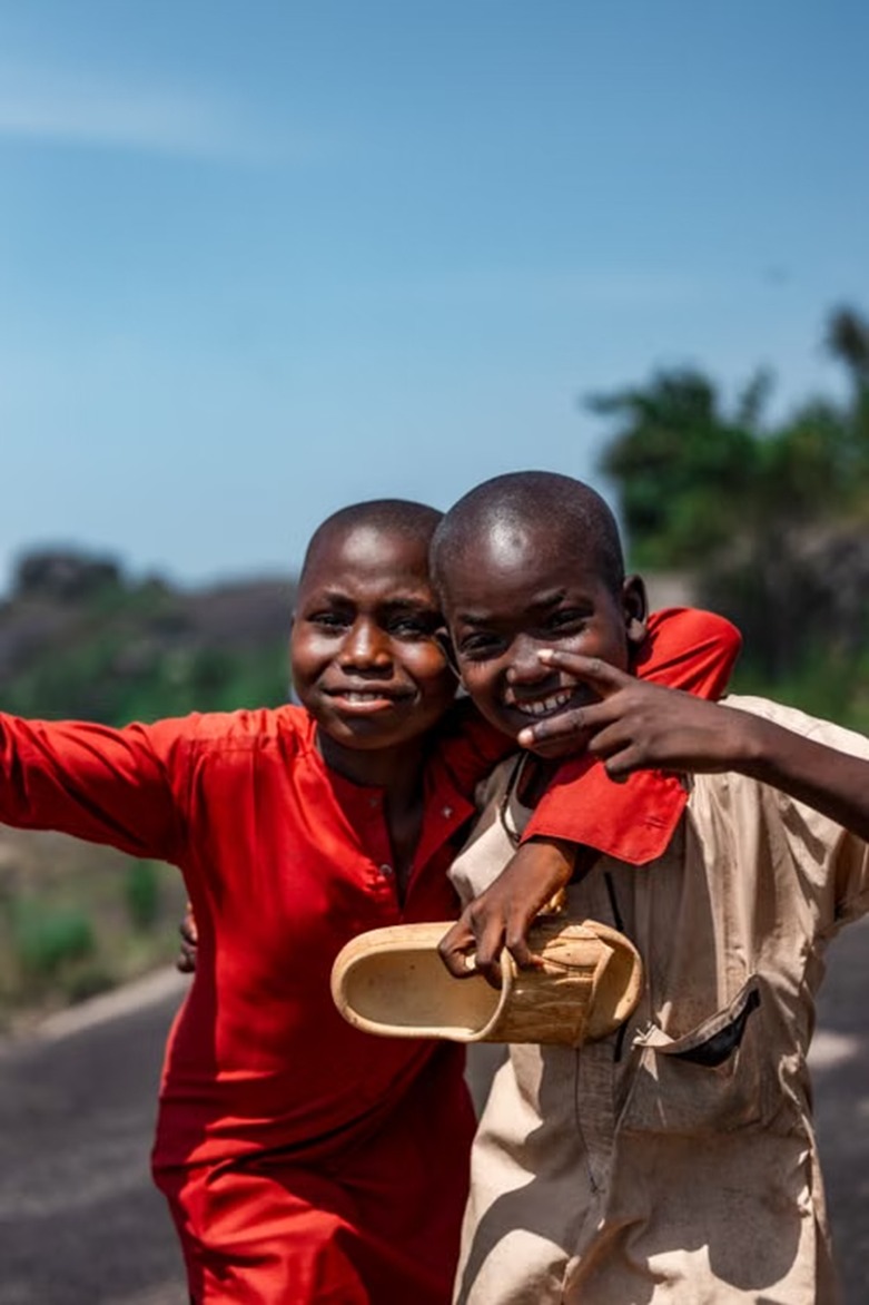 Children looking towards their future